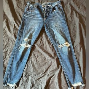 American Eagle Distressed Straight Leg Jeans